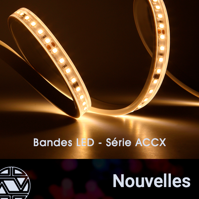 Nouvelles du produit - Bandes LED et rubands. Série ACCX.