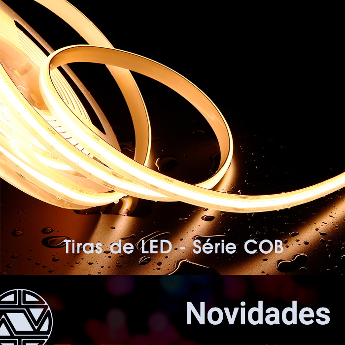 Novidades de produtos - fitas e bobinas de LED. Série COB.