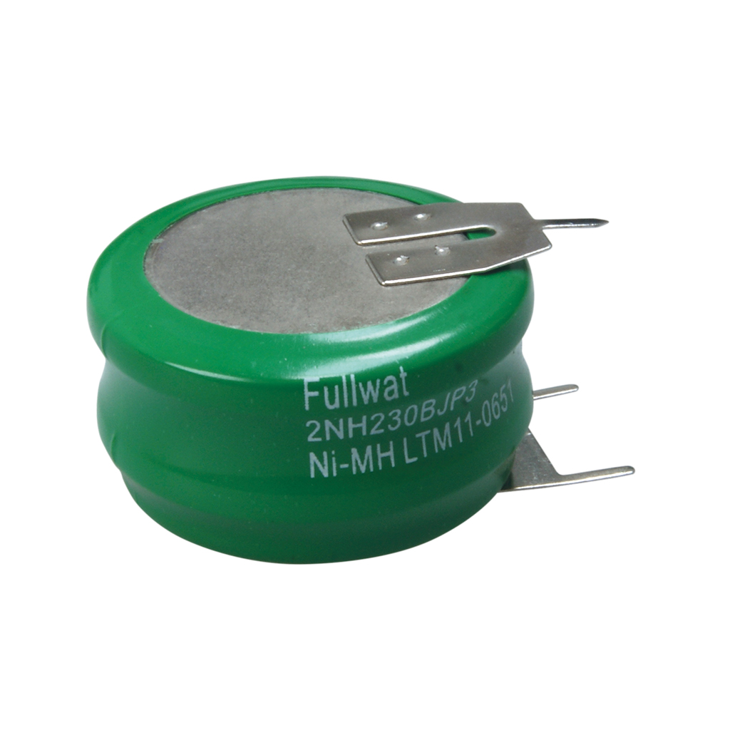 FULLWAT - 2NH230BJP3. Bateria recarregável em formato  pack de Ni-MH. Gama industrial. 2,4Vdc / 0,230Ah