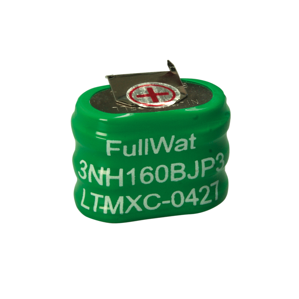 FULLWAT - 3NH160BJP3. Batería recargable pack de Ni-MH. Gama industrial. Modelo D. 3,6Vdc / 0,16Ah