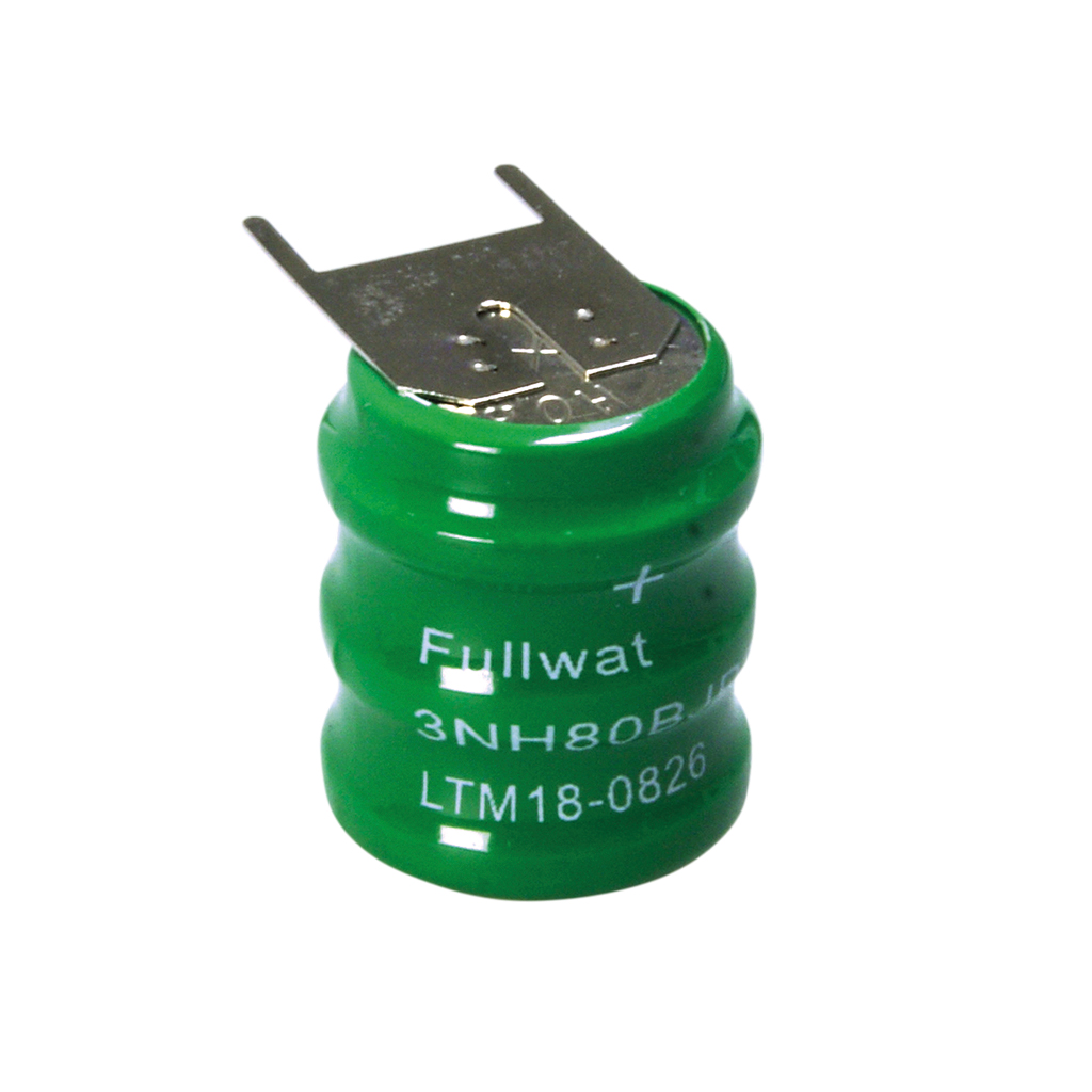 FULLWAT - 3NH80BJP3. Batería recargable pack de Ni-MH. Gama industrial. Modelo D. 3,6Vdc / 0,08Ah