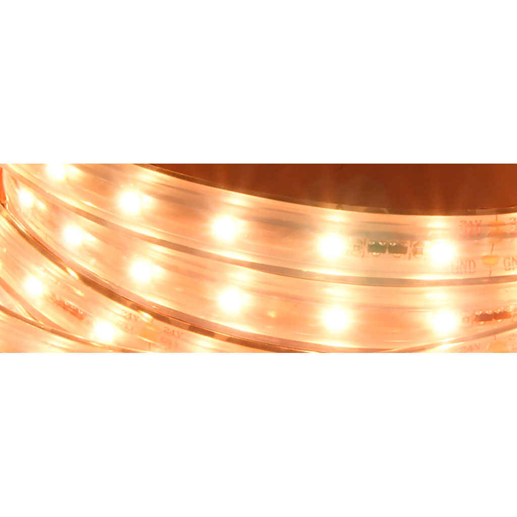 FULLWAT - CCTX-2835-BC-WX. Striscia LED professionale speciale per decorazione | illuminazione. Serie professionale. 3000K - Bianco caldo.  - 24Vdc - 12W/m - 60 led/m - 1440 Lm/m - CRI>83 - IP67- 5m