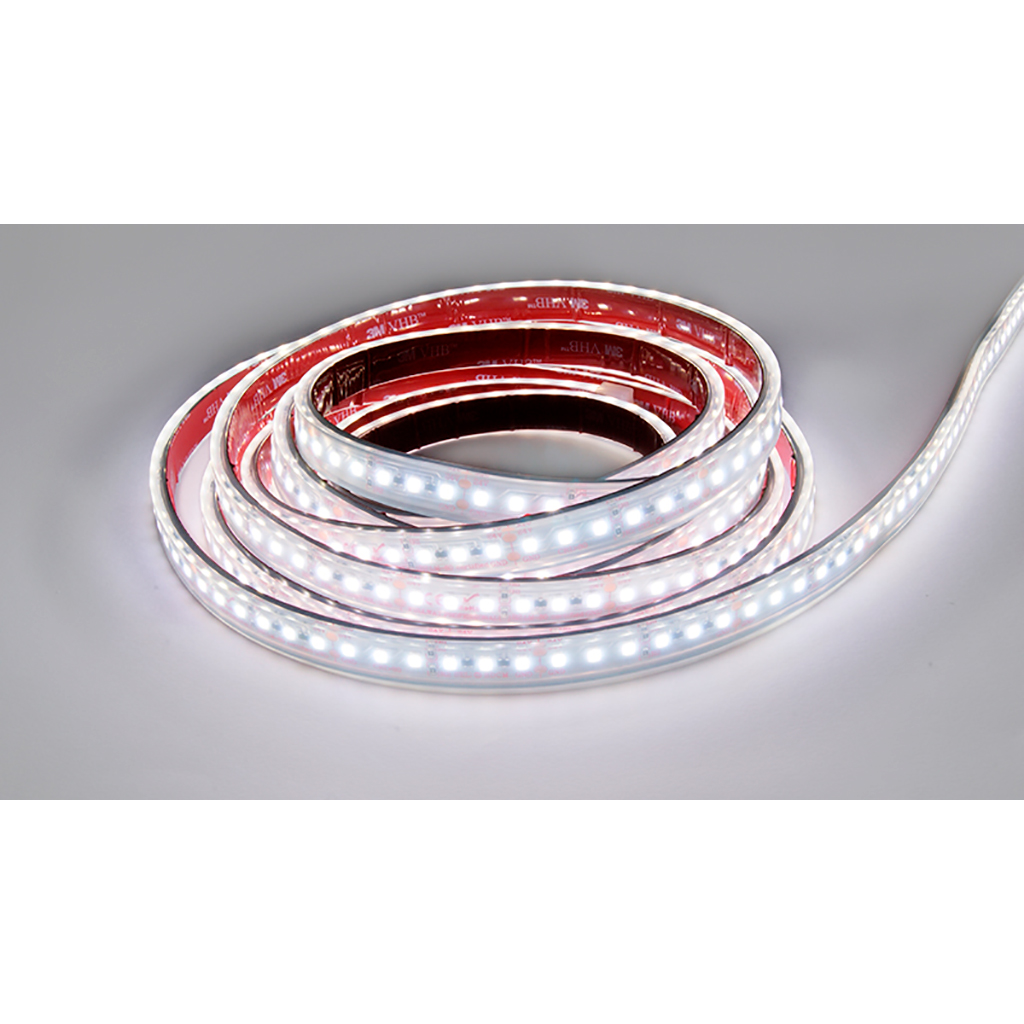 FULLWAT - CCTX-2835-BH-2WX. LED strip for decoration | lighting application. Professional Series. 2700K Extra-warm white. 24Vdc - 19,2W/m - 120 led/m - 2295 Lm/m - CRI>83 - IP67 - 5m