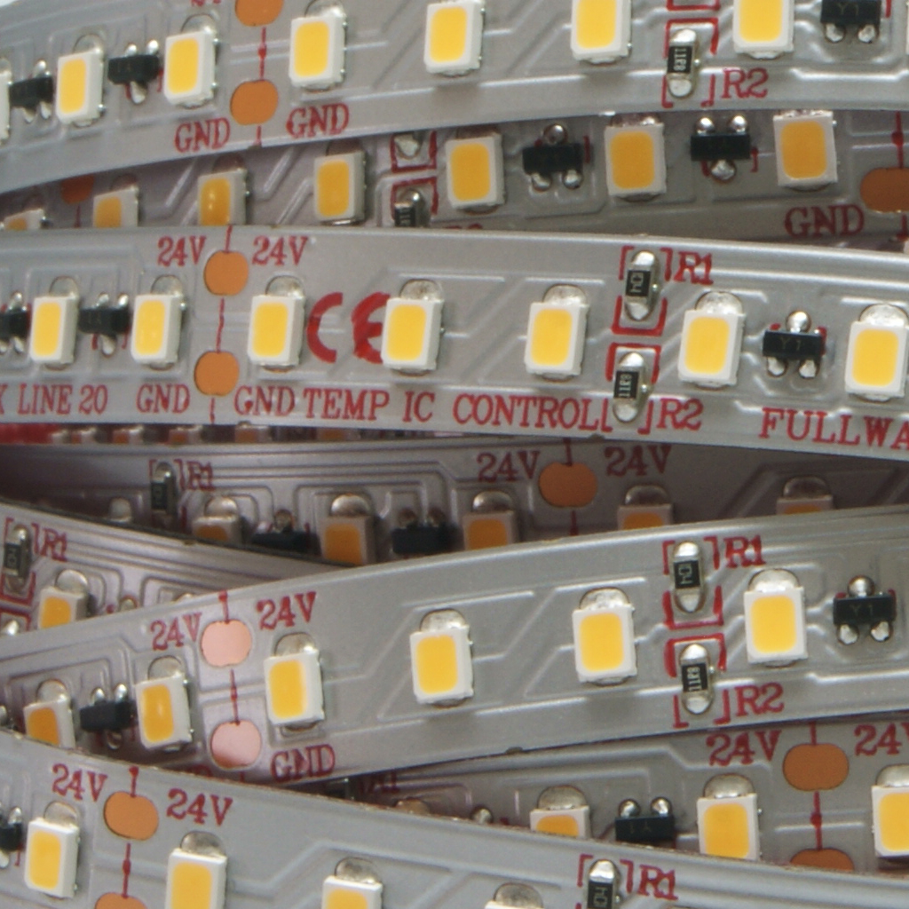 FULLWAT - CCTX-2835-BN97-2X. LED-Streifen  professionellspeziell für dekoration | beleuchtung. Reihe professionell . Naturweiß - 4000K. CRI>97 - 24Vdc - 19,2W/m- 2100 Lm/m - IP20 - 120 led/m- 5m