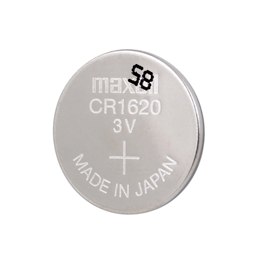 MAXELL - CR1620M-NE.  Pila de litio   in formato botonne. Tensione  3Vdc