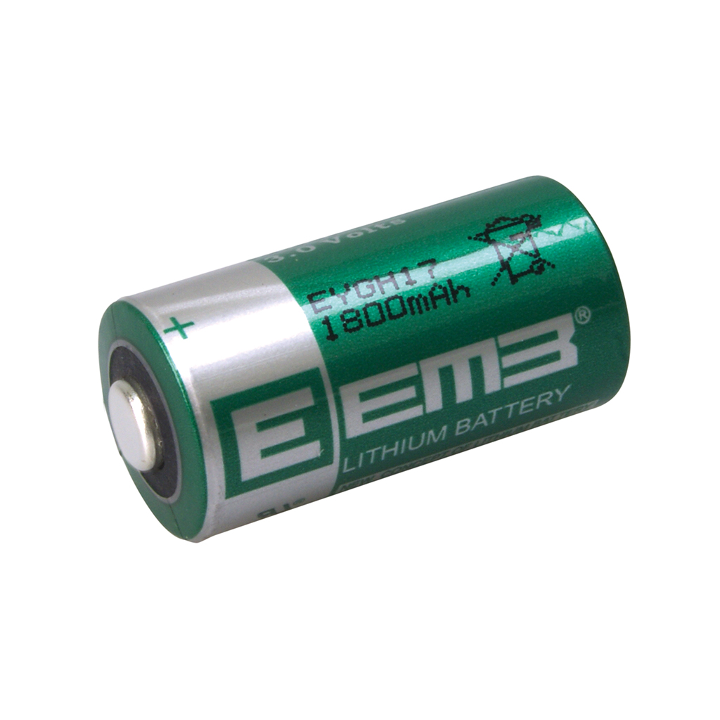EEMB - CR17335BL-N. cylindrical  Lithium battery of Li-MnO2. industrial range. Modell CR17335. 3Vdc / 1,800Ah