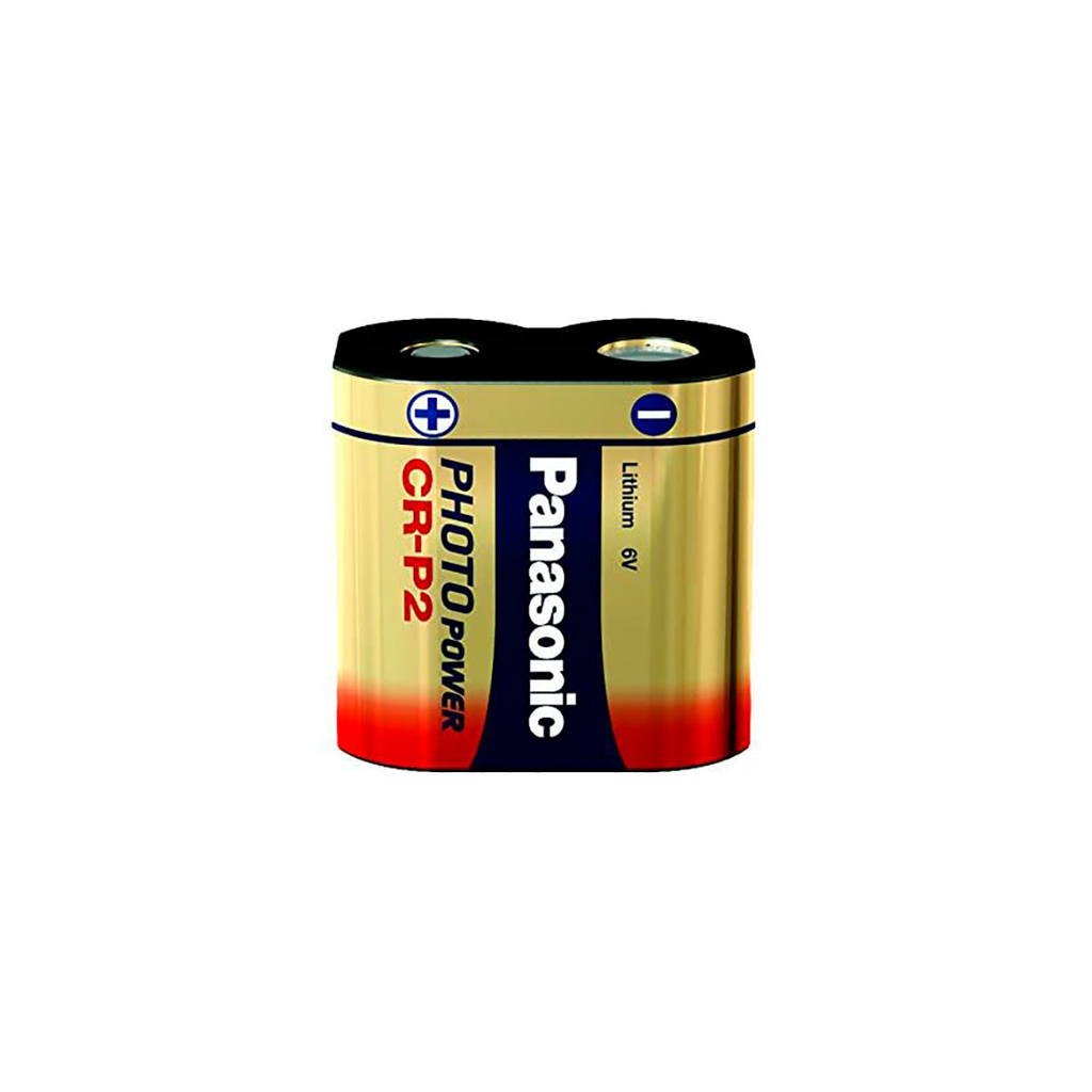 PANASONIC - CRP2P-NE. prismatics | flask  Lithium battery of Li-MnO2. consumer range. Modell CR-P2. 6Vdc / 1,400Ah