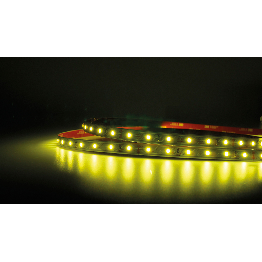 FULLWAT - DECCOR-2835-B3-X. LED strip for decoration application. Professional Series. 3600K Lemon yellow. 24Vdc - 12W/m - 60 led/m - 930 Lm/m - CRI>90 - IP20 - 5m
