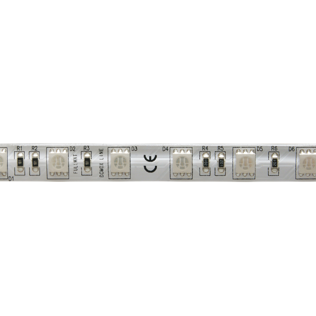 FULLWAT - DOMOX-5060-AZ-ESPWPX. LED-Streifen  normalspeziell für beleuchtung. Reihe standard . Blau - 24Vdc - 12W/m- 255 Lm/m - IP54 - 60 led/m- 5m