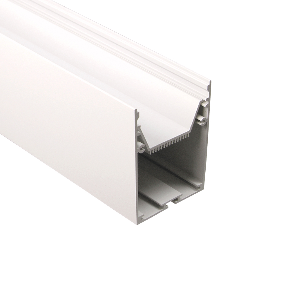 FULLWAT - ECOX-LUM-2-BL. Aluminum profile  for surface mounting. White.  2000mm length - IP40