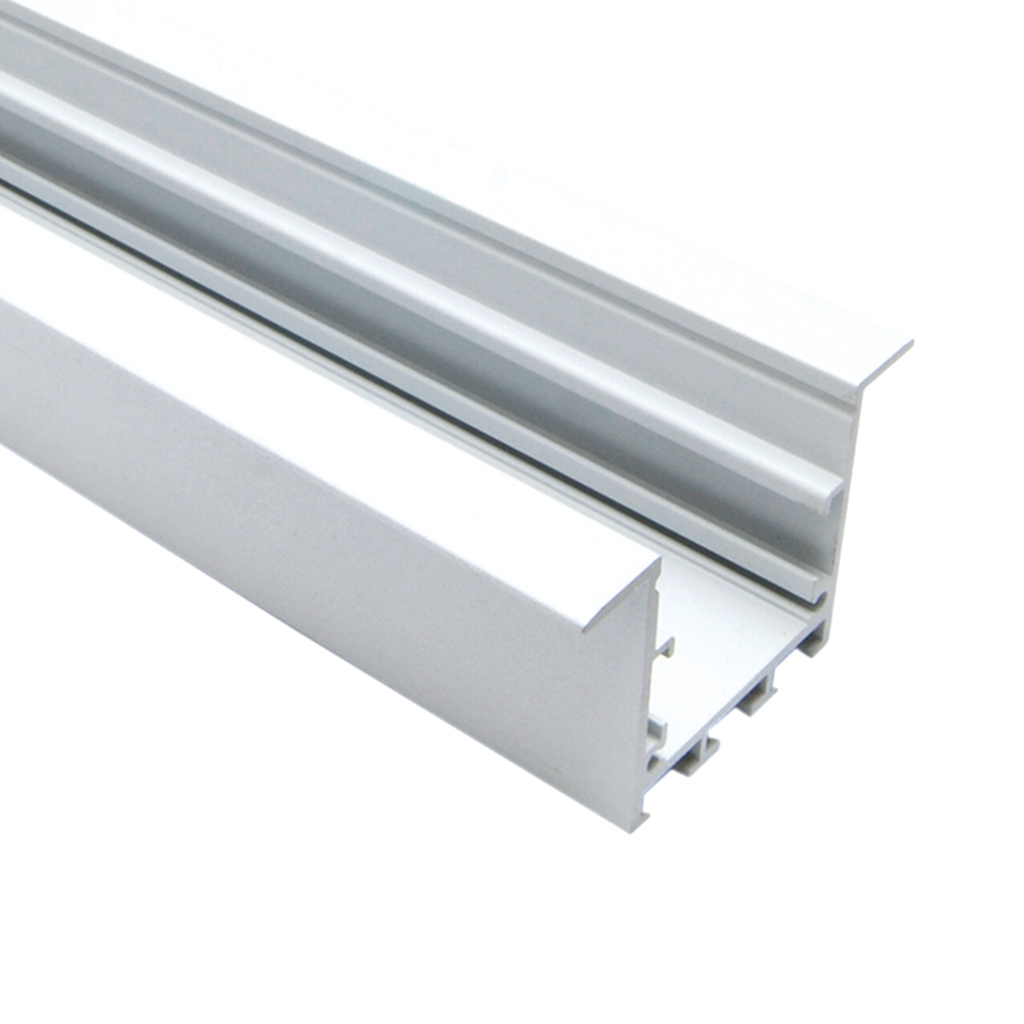 FULLWAT - ECOXG-35E-2-BL. Perfil de aluminio empotrable blanco de estilo en "U" - 2000mm - IP40