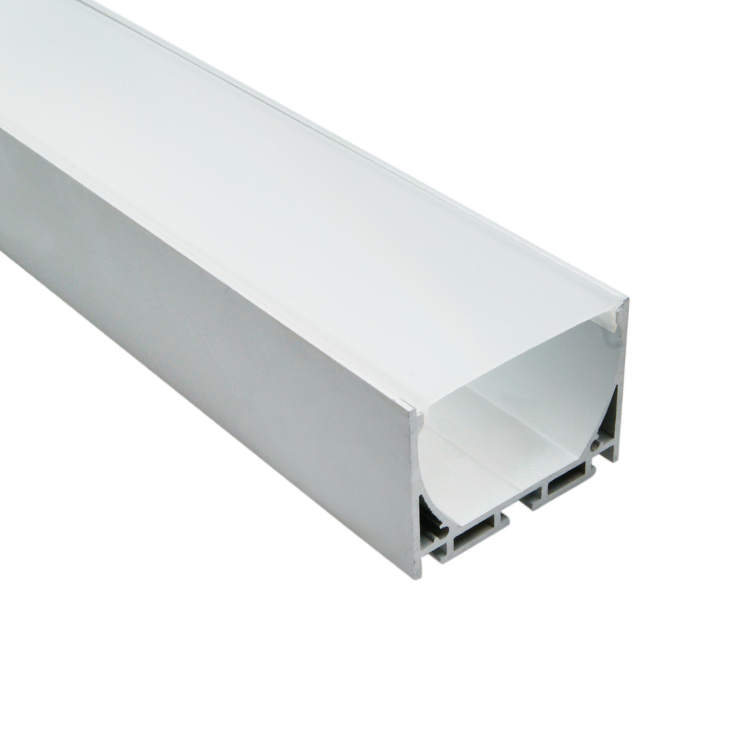 FULLWAT - ECOXG-50S-2. Aluminum profile  for surface mounting. Anodized. "U" shape. 2000mm length - IP40