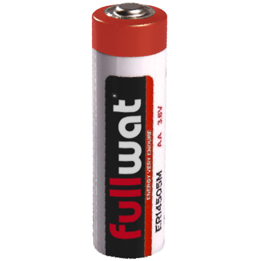 FULLWAT - FU-PL-ER14505M. Batteria al litio cilindrica di Li-SOCl2. Gamma  industriale. Modello ER14505. Tensione nominale: 3,6Vdc. Capacità: 2,200Ah