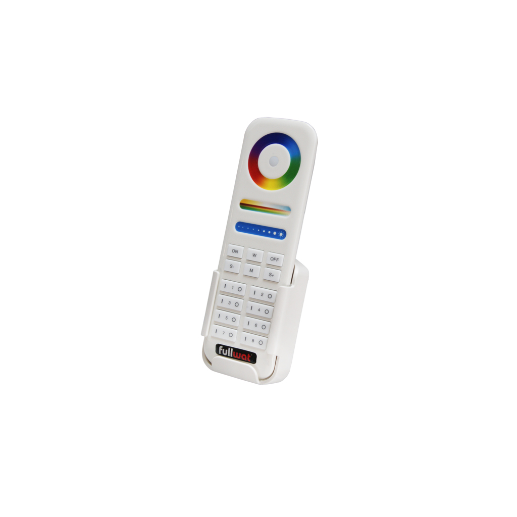 FULLWAT - LENNY-MD-089B.  Telecomando  di colore  bianco per 8 zone(i) e modalità : DIM | CCT | RGB | RGBW | RGBWW