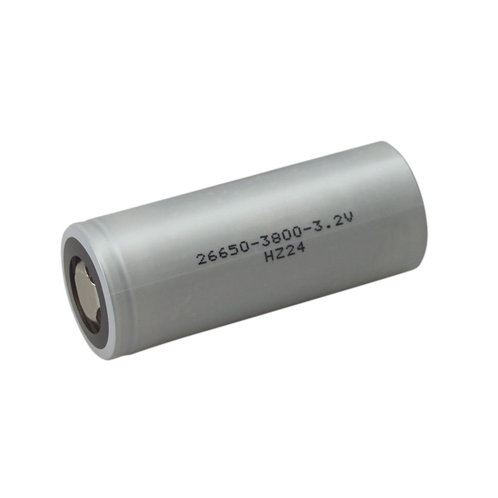 FULLWAT - LFP26650-38I. Batterie rechargeable cylindrique de Li-FePO4. Gamme industrielle. Modèle 26650. 3,2Vdc / 3,8Ah