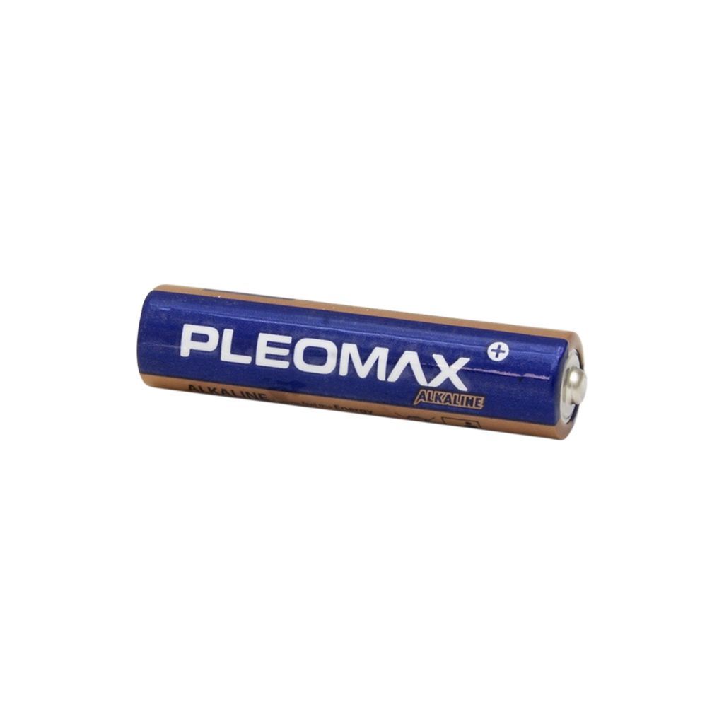 PLEOMAX BY SAMSUNG - LRS03B. Cylindrical shape alkaline battery. AAA (LR03) size. 1,5Vdc rated voltage.