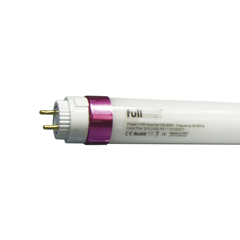 FULLWAT - MKT-T8-PK2-6L. T8 LED Tube. 600mm length. Special for food | veal meat 10W - 2550K - 720Lm - CRI>40 - 85 ~ 265 Vac