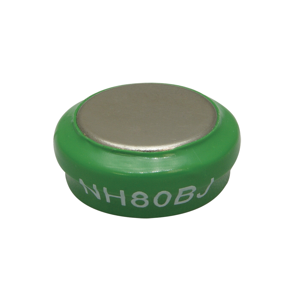 FULLWAT - NH80BJ. Batteria ricaricabile botonne  di Ni-MH.  Gamma industriale. Tensione nominale: 1,2Vdc . Capacità: 0,080Ah