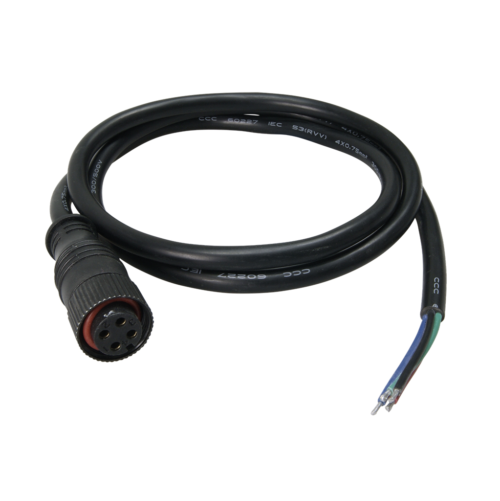 FULLWAT - WSR-CABLE-4H. Cable con conector hembra de 4 vías. 1000mm - IP67