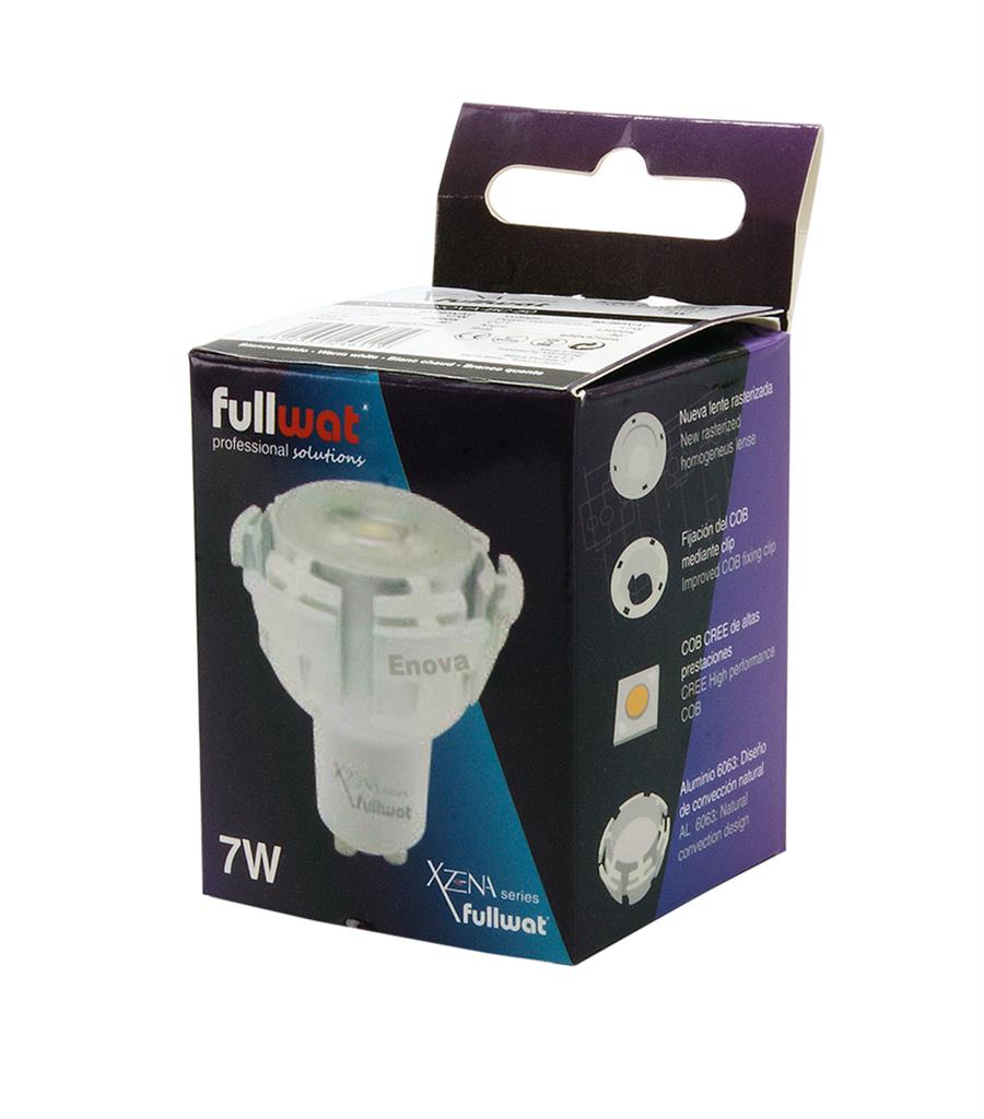 FULLWAT - XZN10-ENOVA-BC-50. XZENA series 7W LED bulb. GU10 socket. 540Lm - 90 ~ 265 Vac