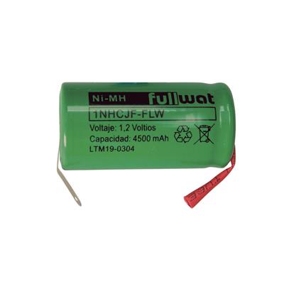FULLWAT - 1NHCJF-FLW. Bateria recarregável em formato  cilíndrico de Ni-MH. Gama industrial. Modelo C. 1,2Vdc / 4,500Ah