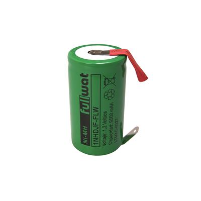 FULLWAT - 1NHDJF-FLW. Ni-MH cylindrical rechargeable battery. Industrial range. D model . 1,2Vdc / 9,5Ah
