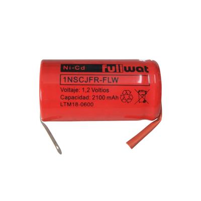 FULLWAT - 1NSCJFR-FLW. Batería recargable cilíndrica de Ni-Cd. Gama industrial. Modelo SC . 1,2Vdc / 2,100Ah