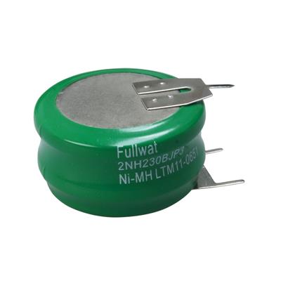 FULLWAT - 2NH230BJP3. Batería recargable pack de Ni-MH. Gama industrial. Modelo D. 2,4Vdc / 0,230Ah