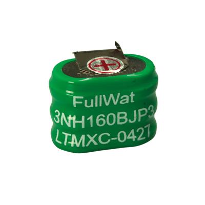 FULLWAT - 3NH160BJP3. Bateria recarregável em formato  pack de Ni-MH. Gama industrial. 3,6Vdc / 0,160Ah