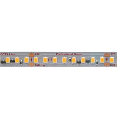 FULLWAT - CCTX-2835P-BH-2X. LED-Streifen  maximale performancespeziell für dekoration | beleuchtung. Reihe professionell . Extra-warmes Weiß - 2700K. CRI>83 - 24Vdc - 23W/m- 3704 Lm/m - IP20 - 160 led/m- 5m