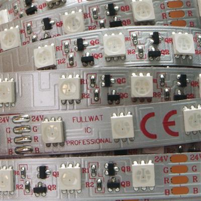 FULLWAT - CCTX-5060-RGB-X. Striscia LED professionale speciale per decorazione. Serie professionale - RGB.  - 24Vdc - 14,4W/m - 60 led/m - 492 Lm/m - IP20- 5m