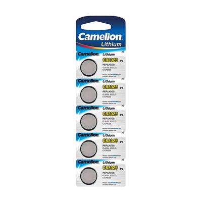 CAMELION - CR2025CA. Pila de litio en formato botón. Tensión nominal 3Vdc