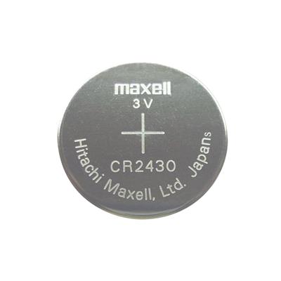 MAXELL - CR2430M. Pile lithium en format bouton. Modèle CR2430. Voltage nominale 3Vdc