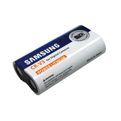 SAMSUNG - CRV3S.Bateria de lítio prismatica | frasco de Li-MnO2. Gama  consumidor. Modelo CR-V3. 3Vdc / 2,700Ah
