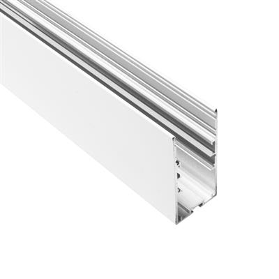 FULLWAT - ECOX-LUM1-3-BL-LZO. Aluminum profile  for surface mounting. White.  3000mm length - IP40