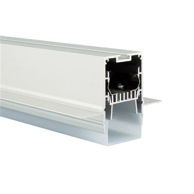 FULLWAT - ECOX-LUM1E-3-LZO. Aluminum profile  for recessed | tiling mounting. Anodized.  3000mm length - IP40
