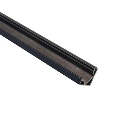 FULLWAT - ECOXG-45-2-NG. Aluminum profile  for surface mounting. Black. Corner shape. 2000mm length - IP40