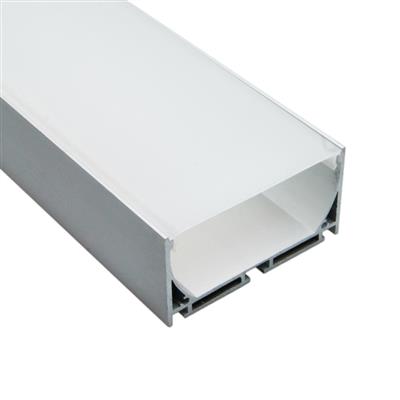 FULLWAT - ECOXG-70S-2. Aluminum profile  for surface mounting. Anodized. "U" shape. 2000mm length - IP40