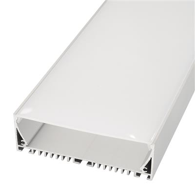 FULLWAT - ECOXM-100S-2D. Aluminum profile  for surface | suspended mounting. Anodized.  2000mm length - IP40
