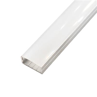 FULLWAT - ECOXM-108S-2D. Aluminum profile  for surface mounting. Anodized.  2000mm length - IP40