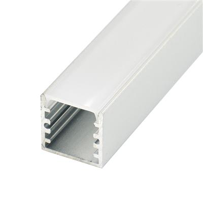 FULLWAT - ECOXM-14S-2D. Aluminum profile  for surface mounting. Anodized.  2000mm length - IP40