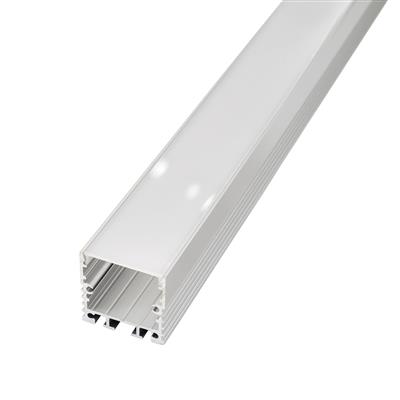 FULLWAT - ECOXM-30S-2D. Aluminum profile  for surface | suspended mounting. Anodized.  2000mm length - IP40