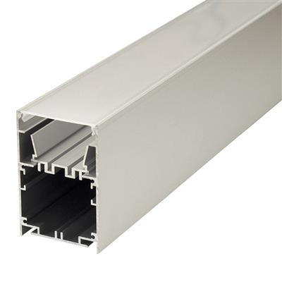 FULLWAT - ECOXM-50H2-2D. Aluminum profile  for suspended mounting. Anodized.  2000mm length - IP40