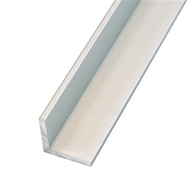 FULLWAT - ECOXM-ESQ-2D. Aluminum profile  for flat plate mounting. Gray. Corner shape. 2000mm length - IP40