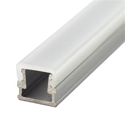 FULLWAT - ECOXM-MINI2-2D. Aluminum profile  for surface mounting. Anodized.  2000mm length - IP40