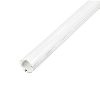 FULLWAT - ECOXM-TB2-2D. Aluminum profile  for cylindrical mounting. Anodized.  2000mm length - IP40