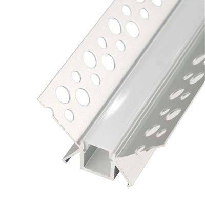 FULLWAT - ECOXM-WALL1-2D. Aluminum profile  for tiling mounting. Anodized. Corner shape. 2000mm length - IP40