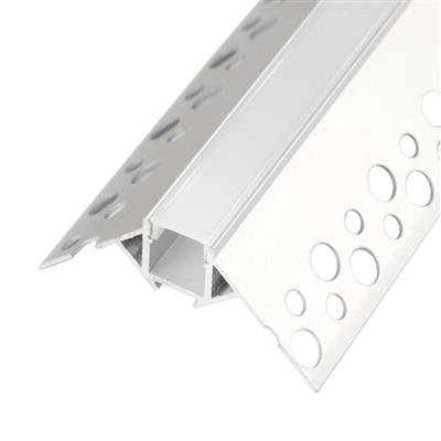 FULLWAT - ECOXM-WALL2-2D. Aluminum profile  for tiling mounting. Anodized. Corner shape. 2000mm length - IP40