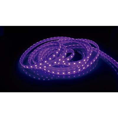 FULLWAT - FU-BLF-5060-UV-ESPWX. Ruban led ultra-violet spéciale pour décoration | sèchage | fluorescence. Série professionnel. 4000K - Ultraviolet UV-A.  - 24Vdc - 12W/m - 60 led/m - 90 Lm/m - CRI>80 - IP67 - 5m