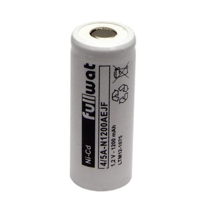 FULLWAT - N1200AEJF. Ni-Cd cylindrical rechargeable battery. Industrial range. 4/5A model . 1,2Vdc / 1,200Ah